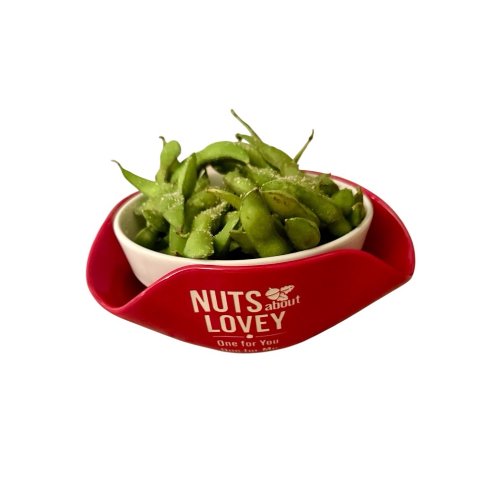 Red 'Nuts About Lovey' Snack Bowl. One for You. One for Me